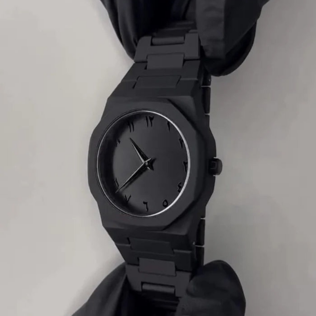 Black Arabic Aura Watch